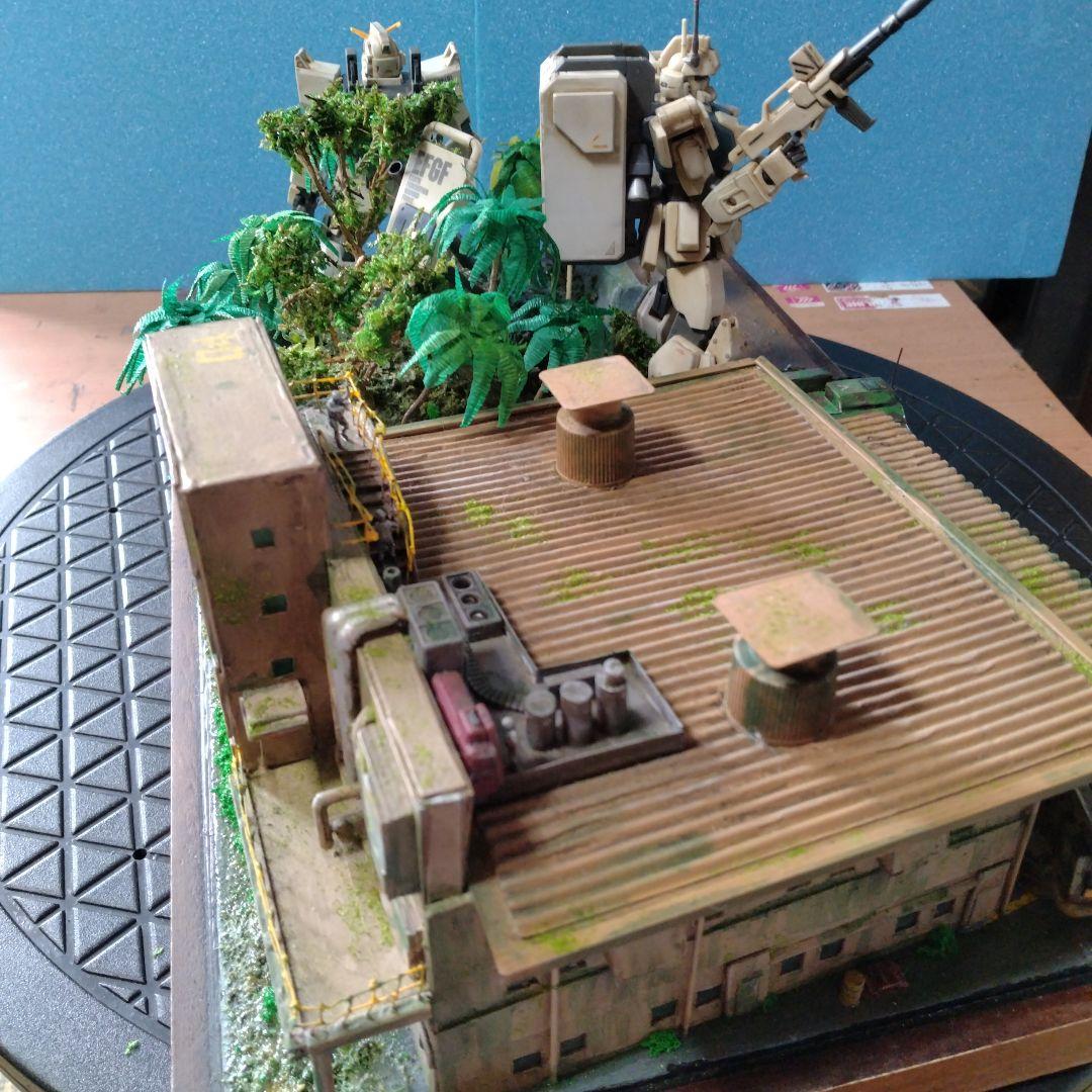 「危険地帯」ガンプラ完成品ジオラマ