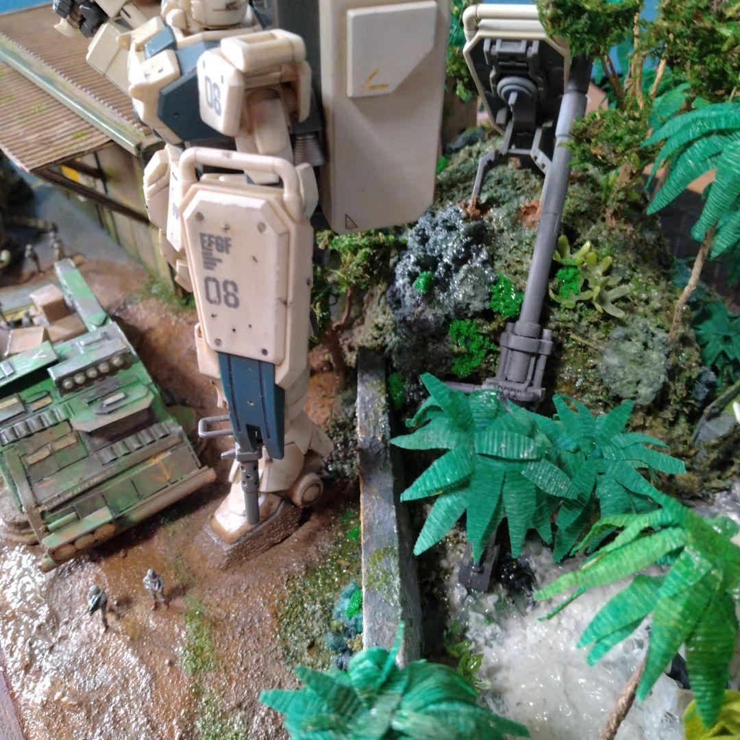 「危険地帯」ガンプラ完成品ジオラマ