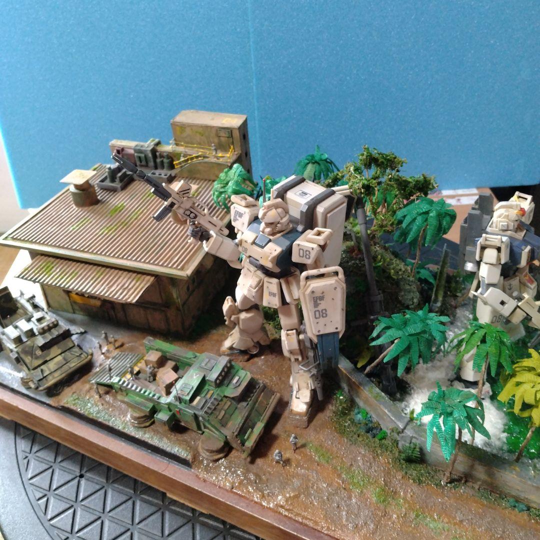 「危険地帯」ガンプラ完成品ジオラマ