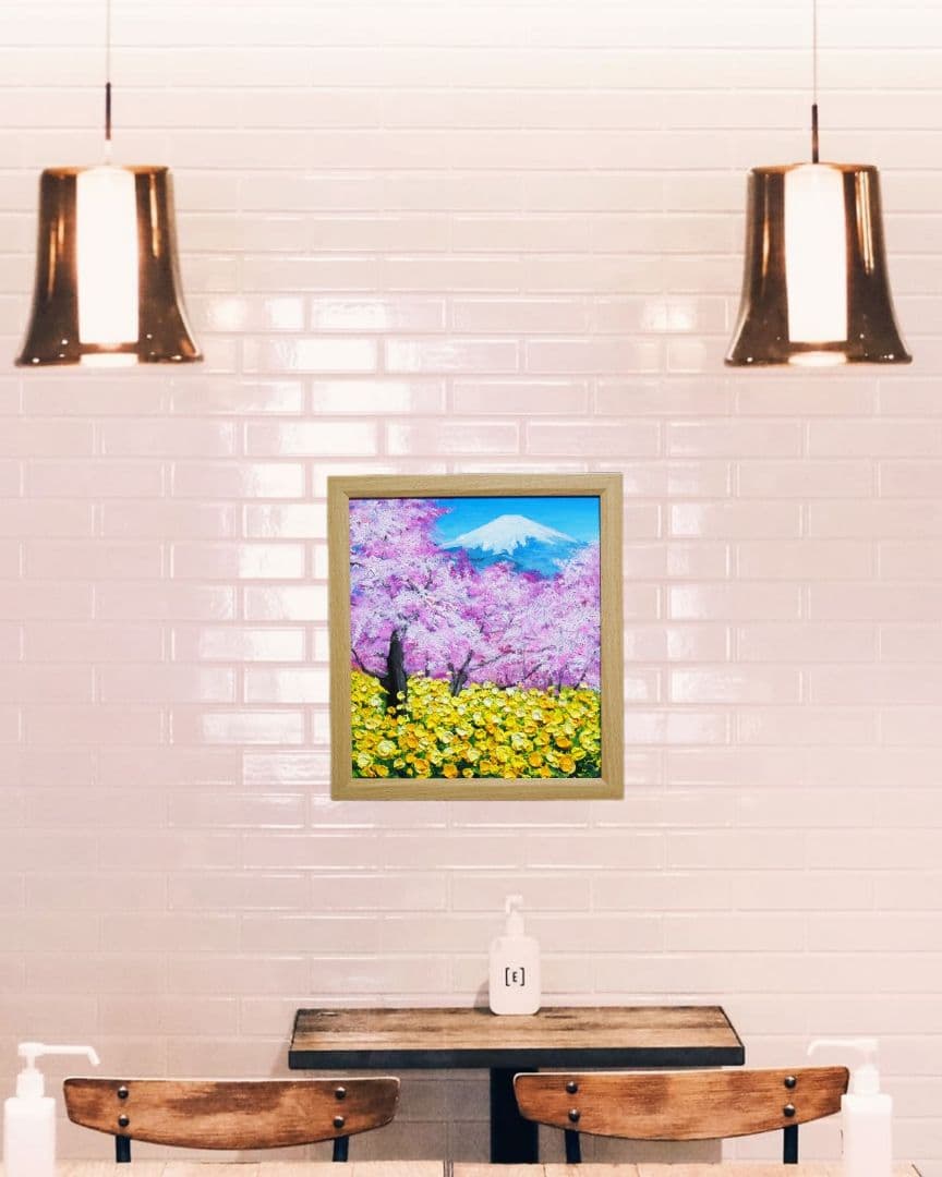 油絵 油彩 油彩画 絵 絵画 【松田の桜祭り】