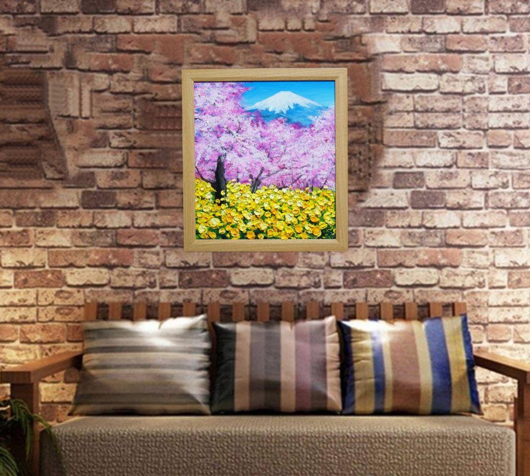 油絵 油彩 油彩画 絵 絵画 【松田の桜祭り】