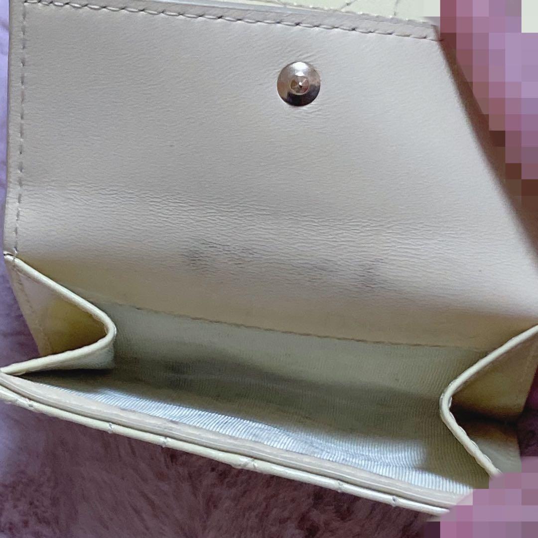 Dior ロータスウォレット 三つ折財布 イエロー