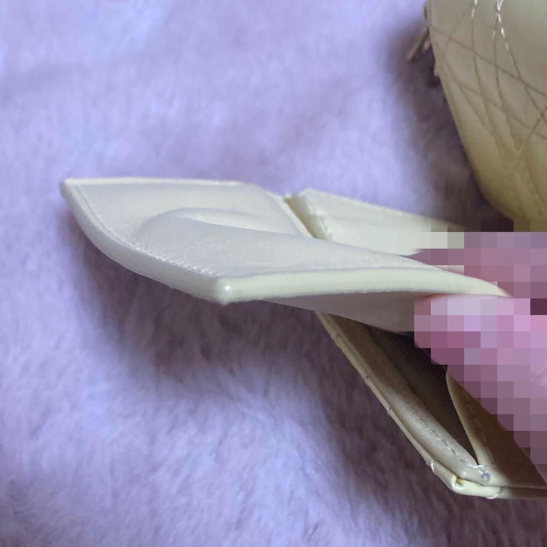 Dior ロータスウォレット 三つ折財布 イエロー