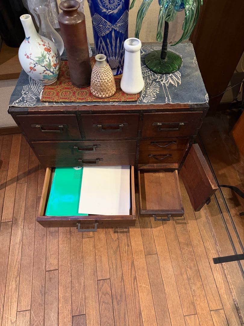 和ダンス　収納家具　アンティーク古材　おおよそのサイズ　天然無垢杢最終赤字大処分