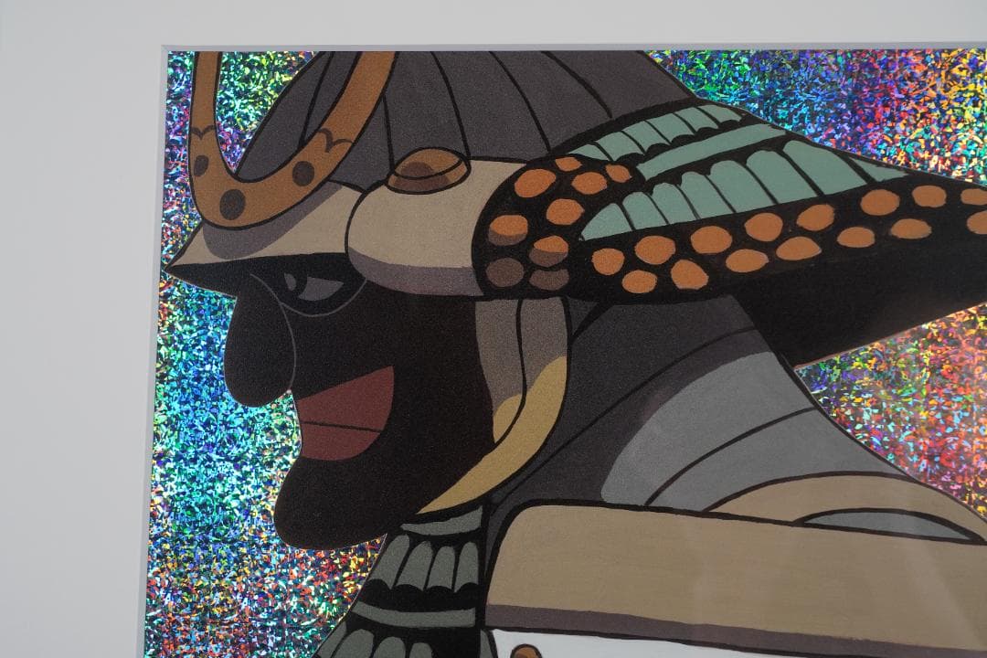 野口哲哉「Love-Green」ミクストメディア版画 2021年