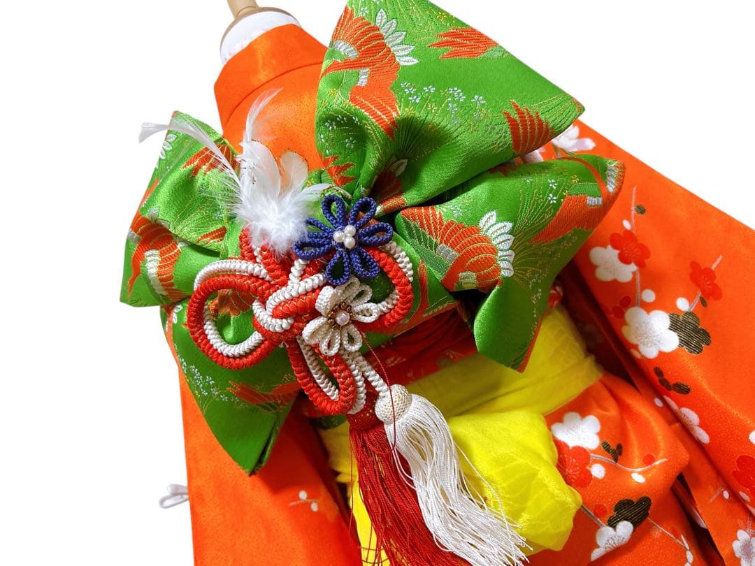 お買い得品♡七五三　7歳　女の子　フルセット　一式　朱色