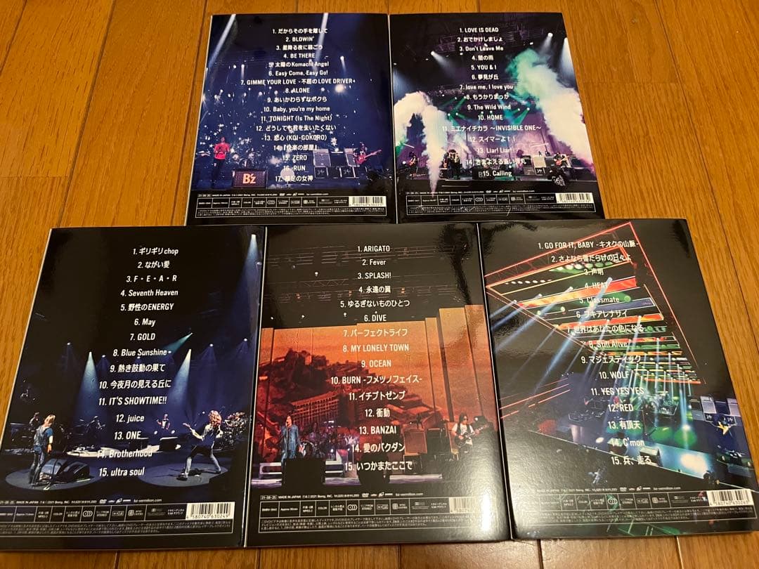 B'z ERAS 8820 Day 1-5 DVDセット