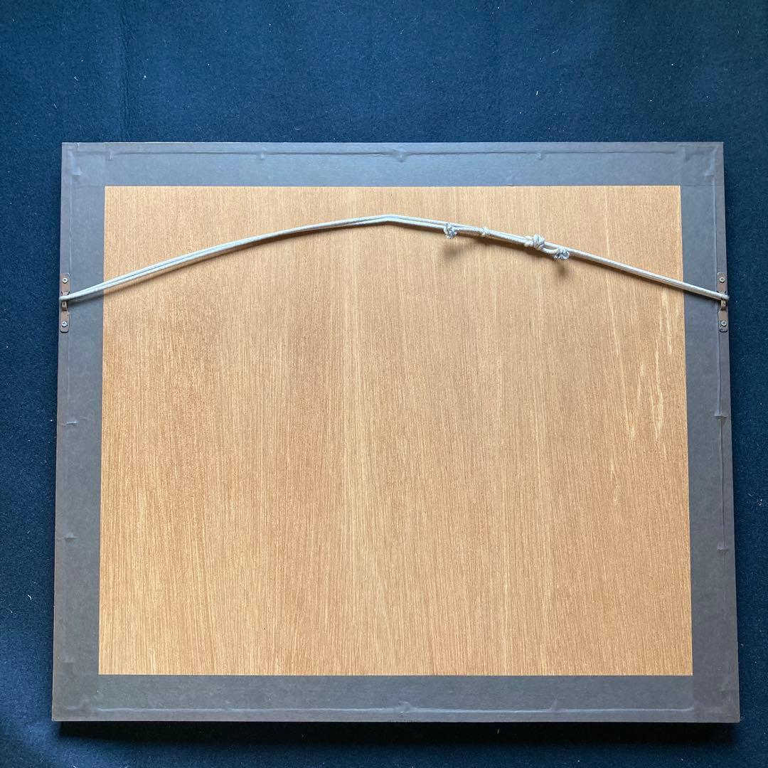 マリオアバチ「ボネッリのシクラメン」カラーメゾチント額49×57絵29×37cm