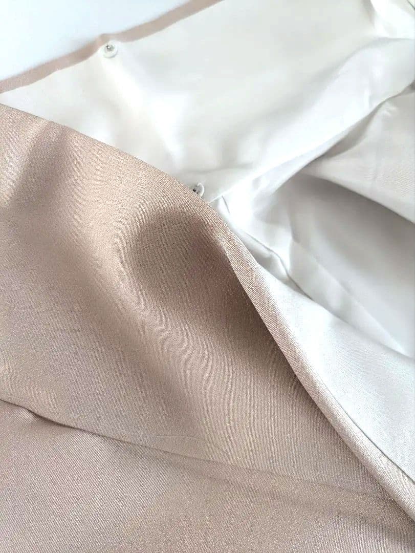 正絹京友禅染め手書き付下　ピンクベージュ季節の花お仕立て上がり