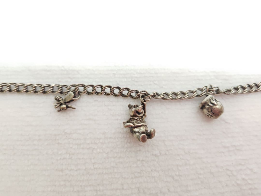 DISNEY　くまのプーさん　ブレスレット　925 ITALY　レア