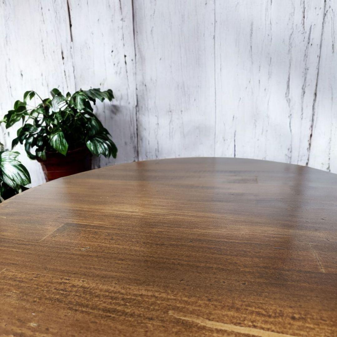 ダイニングテーブル　に最適/　ヴィンテージ風　/　丸テーブル