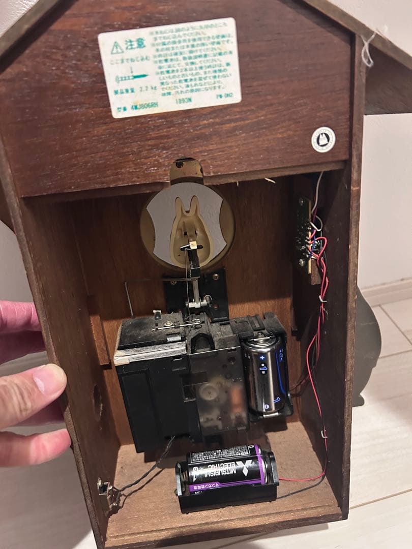 リズム　となりのトトロからくり時計ジャンク