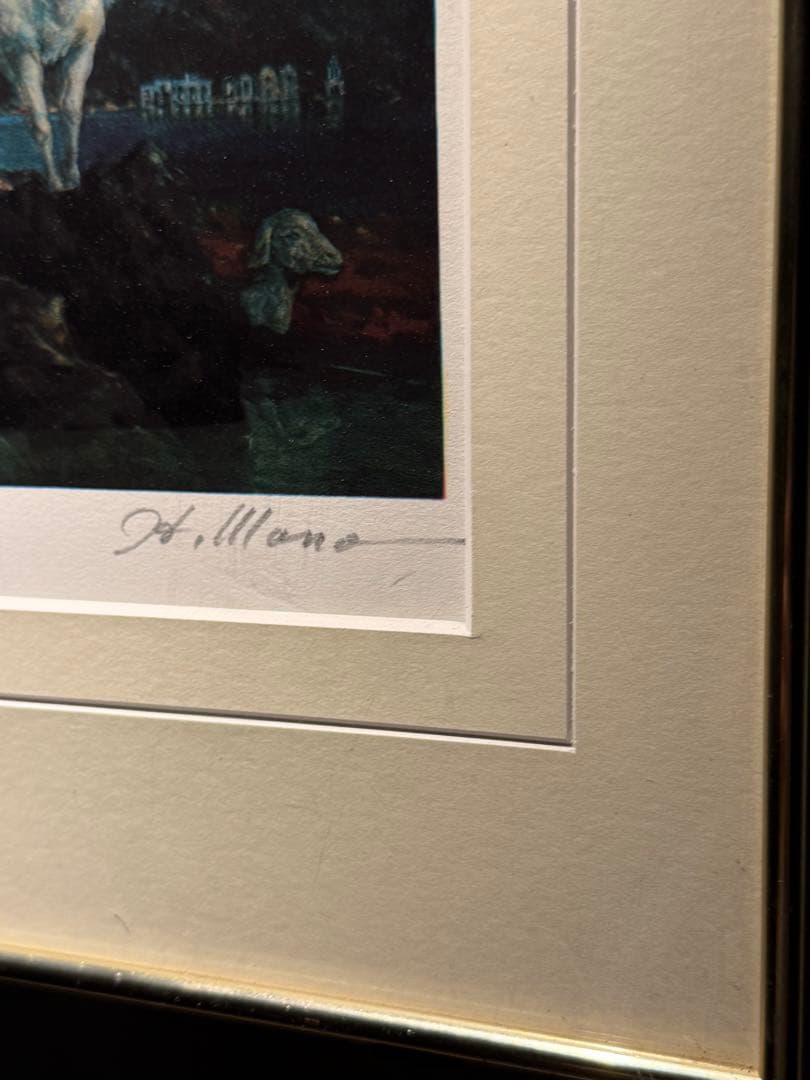 真野広　lithograph限定280 エススタンプ