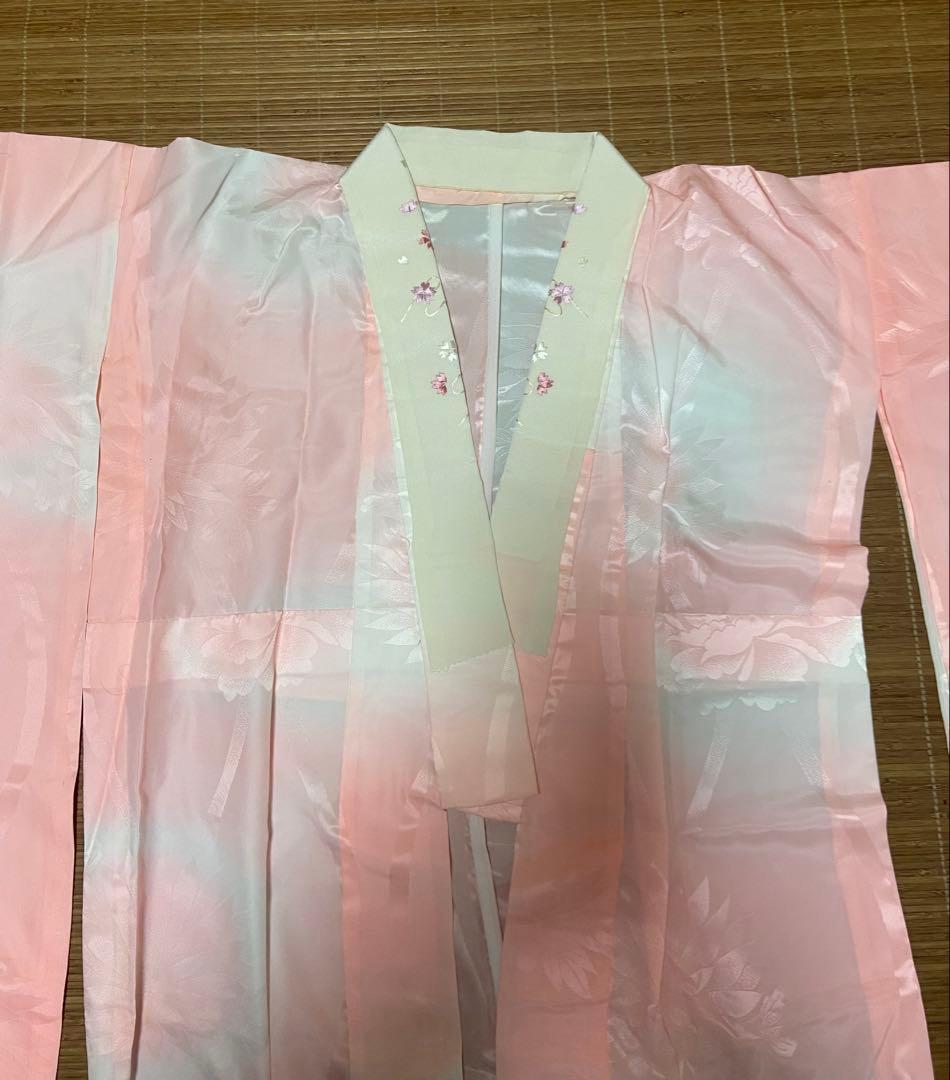 BC！総絞り　振袖　青　長襦袢セット