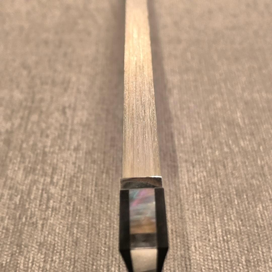 【オールド】フランス製 バイオリン弓 4/4 銀黒檀 修復済み