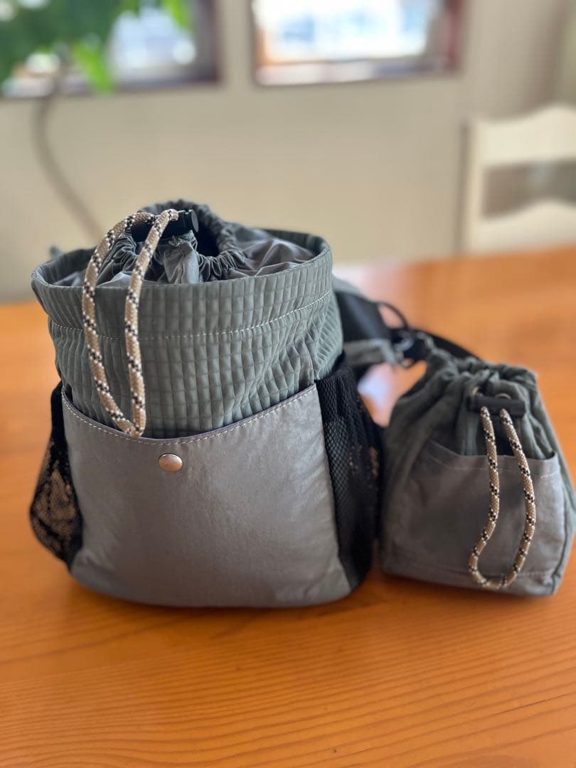 ◆paw’s living お散歩用 ウォーキングバッグ＋プープバッグ カーキ