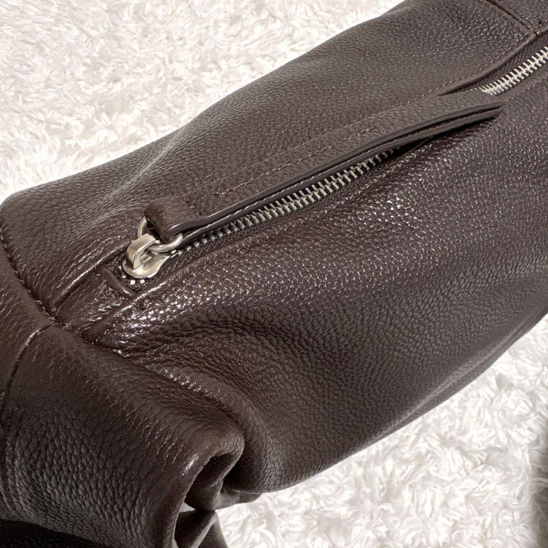 【未使用級】TODAYFUL レザー ショルダーバッグ ブラウン系