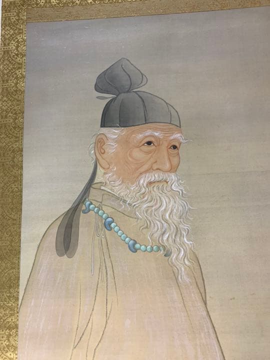 山田真山/琉球王朝/絹本着色/沖䋲光雲鞆音平和祈念像