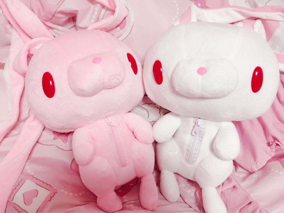 グルーミー 汎用うさぎ リュック ホワイトピンク セット売り