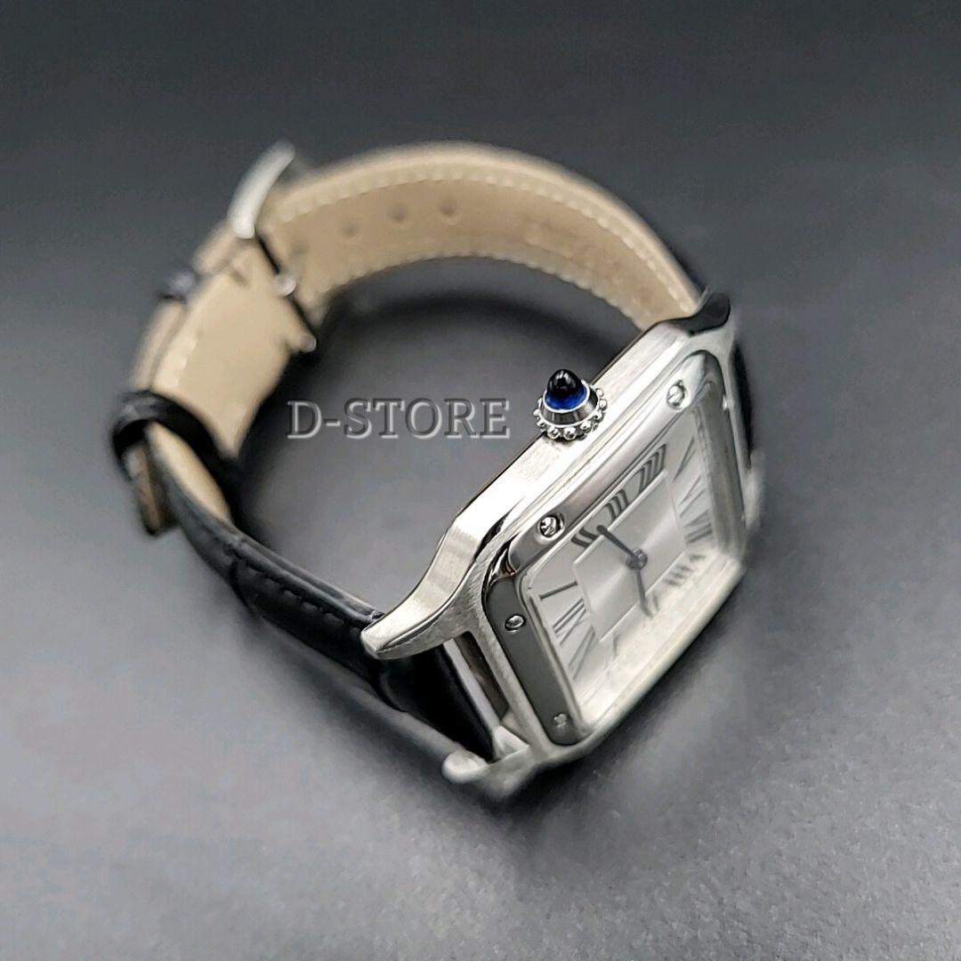 クォーツ腕時計 レザーベルト サントス デュモン オマージュウォッチ