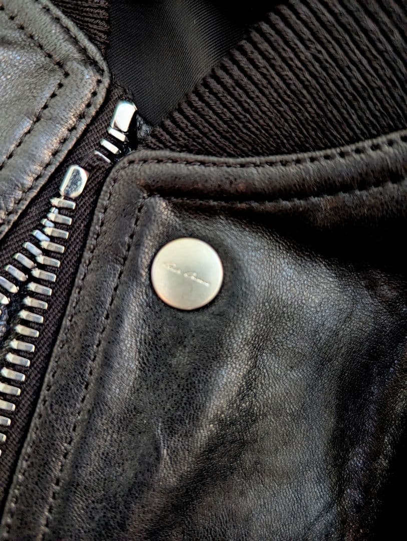 新品　2024F/W　リックオウエンス　クラシック　フライト　レザージャケット