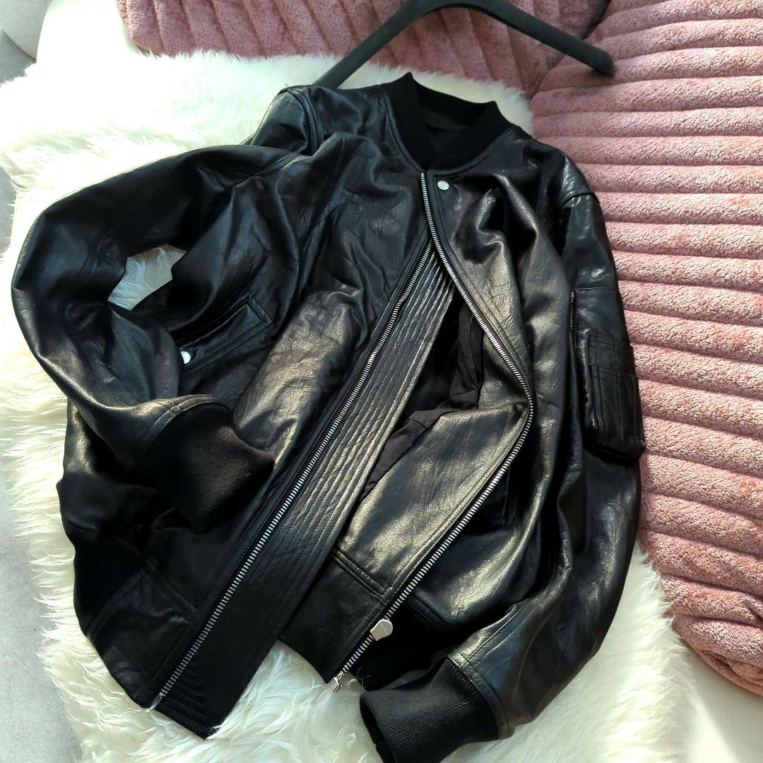 新品　2024F/W　リックオウエンス　クラシック　フライト　レザージャケット