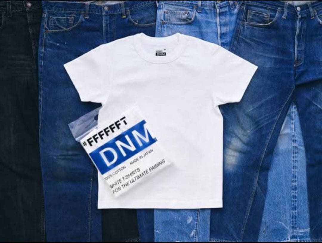 キムタク着 #FFFFFFT DNM Tシャツ サイズ2 Mサイズ デニム 白T