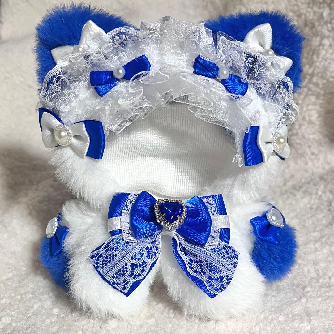 ぬい服 着ぐるみ にじぱぺっと 10cm 11cm おすわり 猫 赤