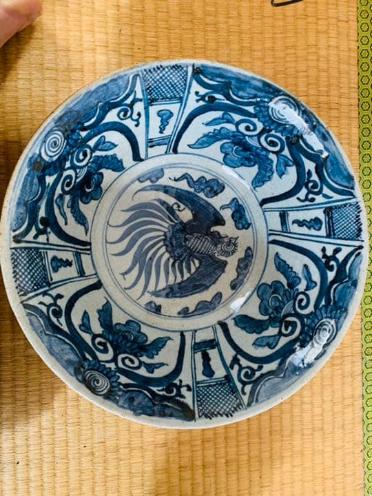 中国明時代晩期特大染付お茶碗