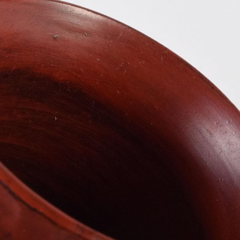 佐藤宗岳　鎌倉彫　花葉文　楊枝入　共箱　V　R9253