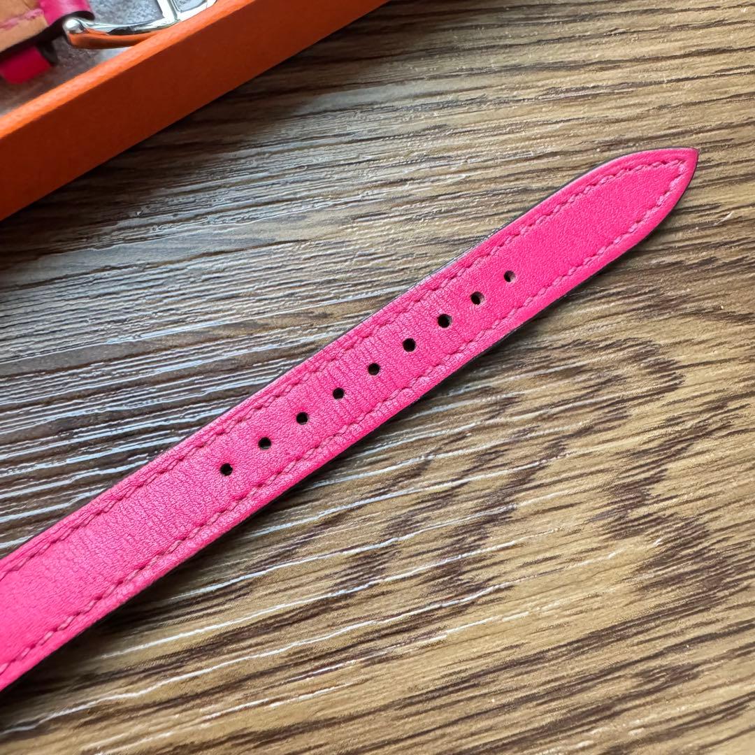 2395 Apple Watch エルメス　ローズメキシコ　二重　レザーベルト