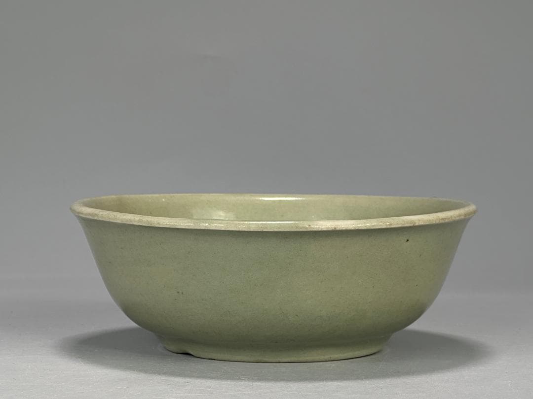 中国美術　元〜明時代　龍泉窯　青磁花卉文鉢　碗　古物保証　唐物　時代