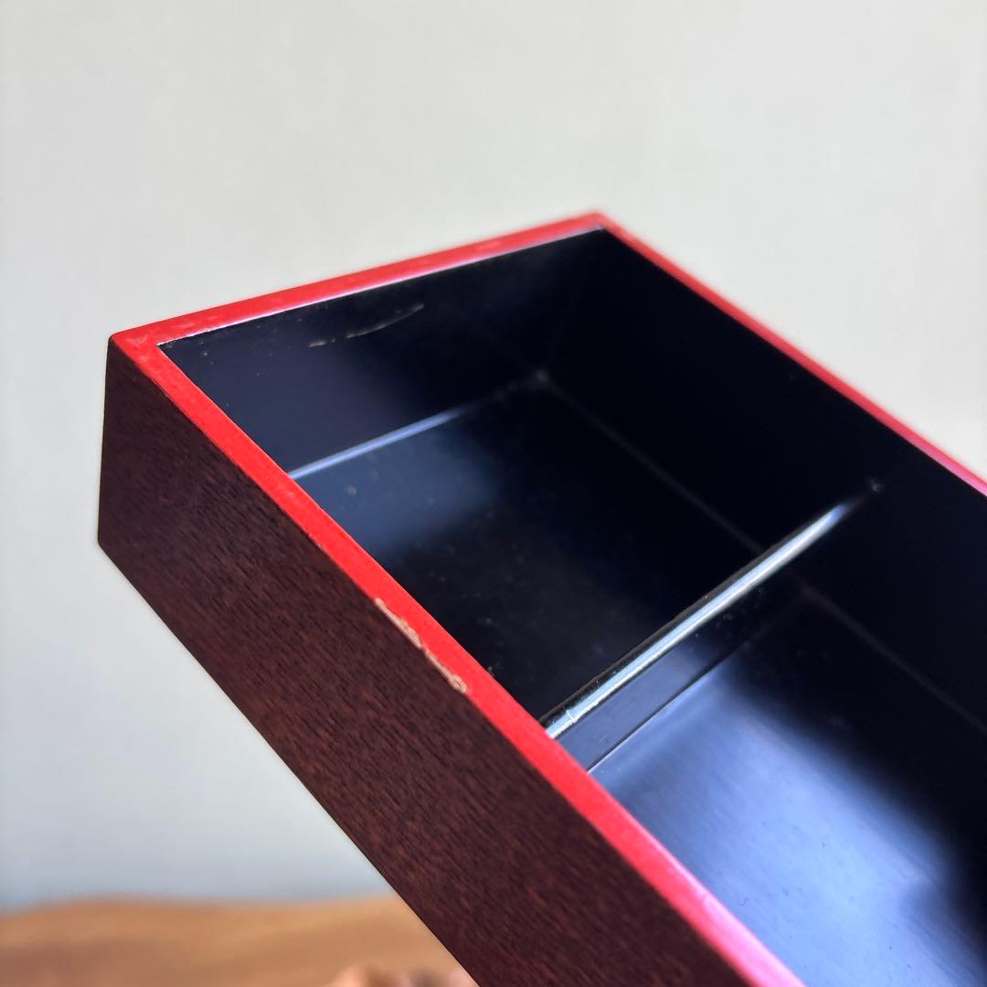 名門 平安 みの屋 美濃屋 木製 手提重箱 古道具 弁当箱 菓子器 共箱