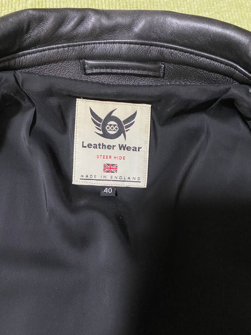 666 ライダース シングル ステアハイド ルイスレザー好きに