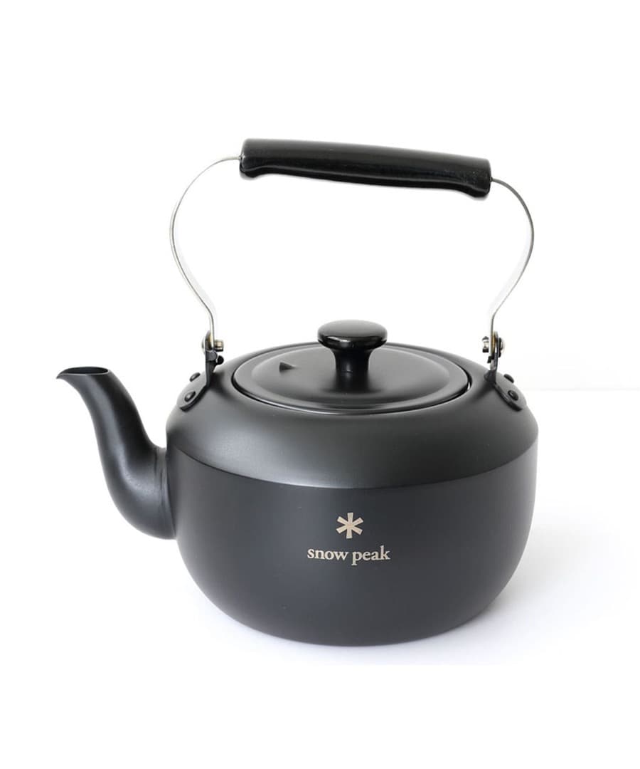 【非売品】 スノーピーク ラウンドケトル1.5 マットブラック　直火対応　日本製