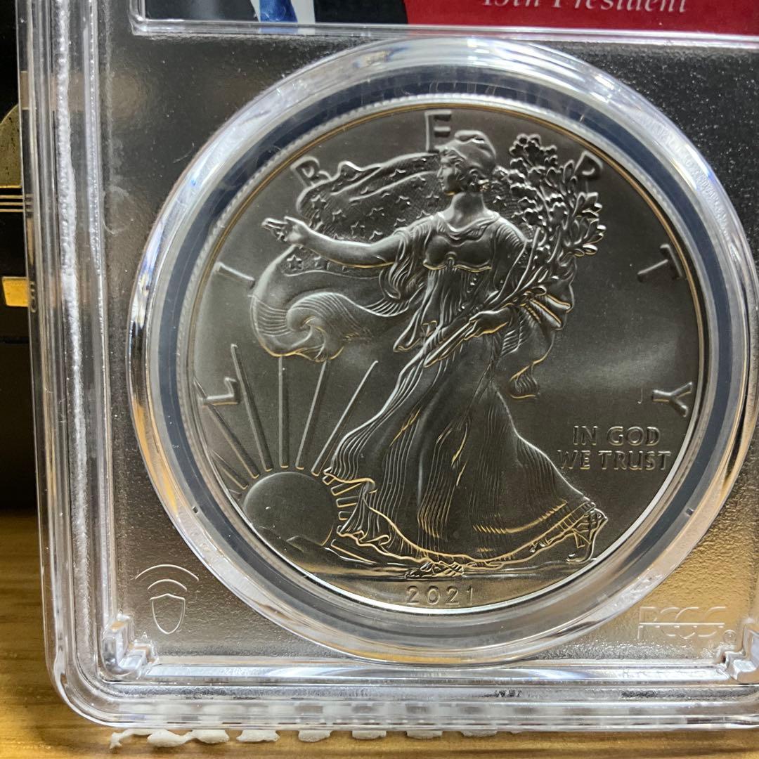【新品】イーグル銀貨 トランプ大統領 2021 PCGS MS70 Type1