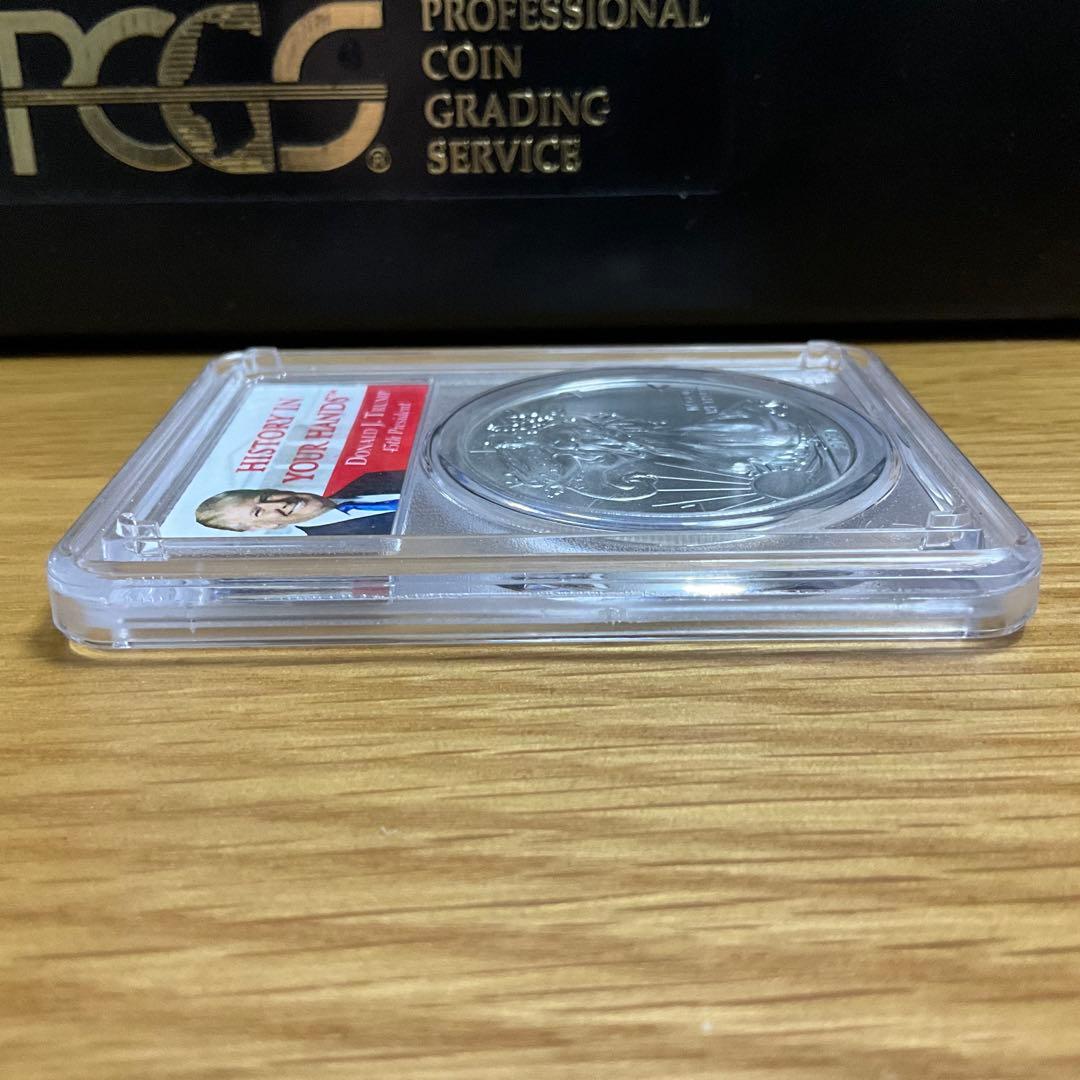 【新品】イーグル銀貨 トランプ大統領 2021 PCGS MS70 Type1