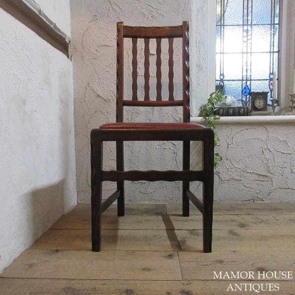 イギリス アンティーク 家具 ダイニングチェア 椅子 イス 英国 4277e