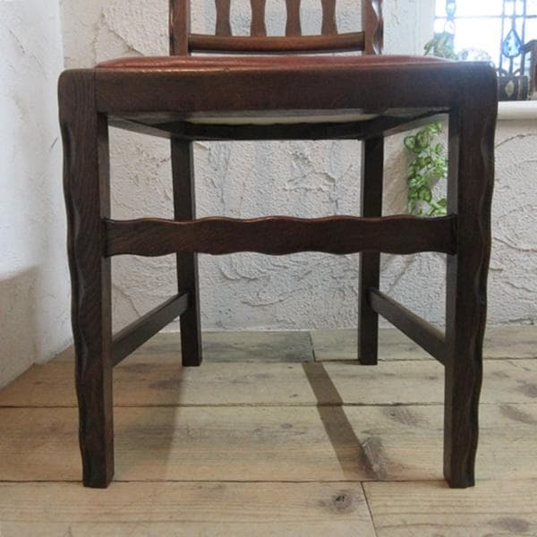 イギリス アンティーク 家具 ダイニングチェア 椅子 イス 英国 4277e