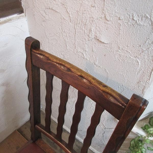 イギリス アンティーク 家具 ダイニングチェア 椅子 イス 英国 4277e