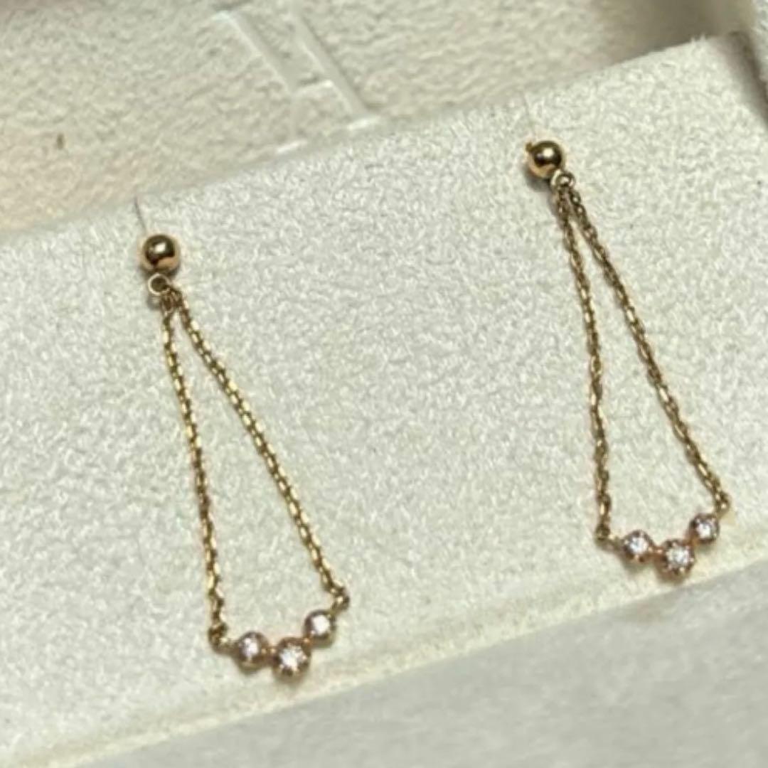 ヴァンドーム青山　ダイヤモンド　K18 ピアス　シャンデリア