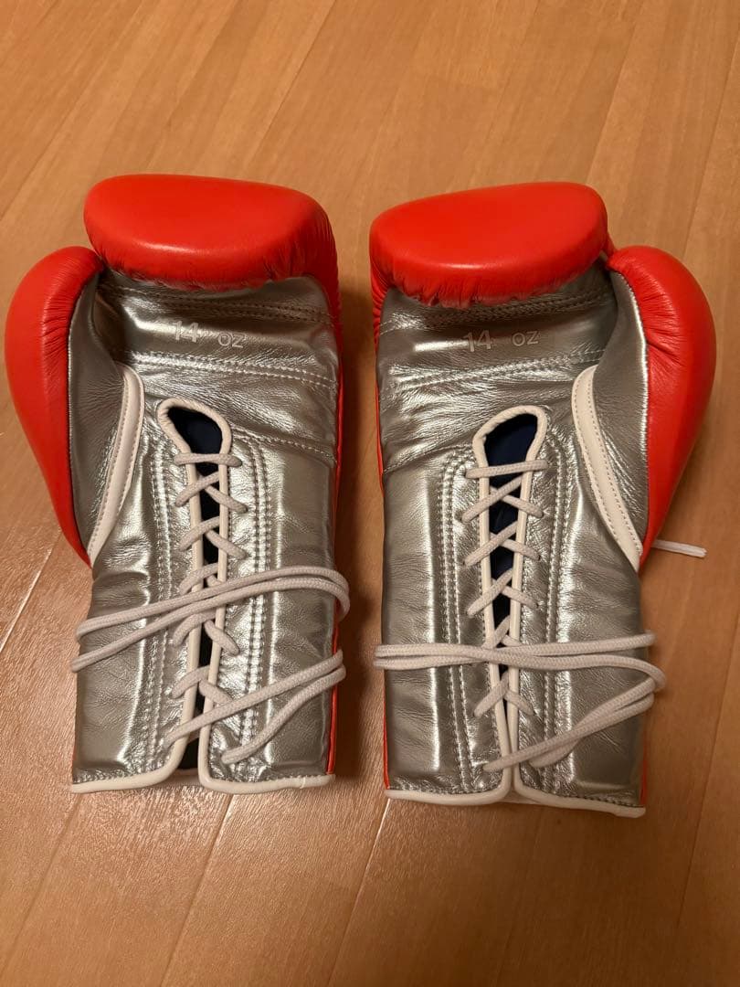 ボクシンググローブ 14 oz オレンジ/銀 新品未使用 【正規品】別注カラー