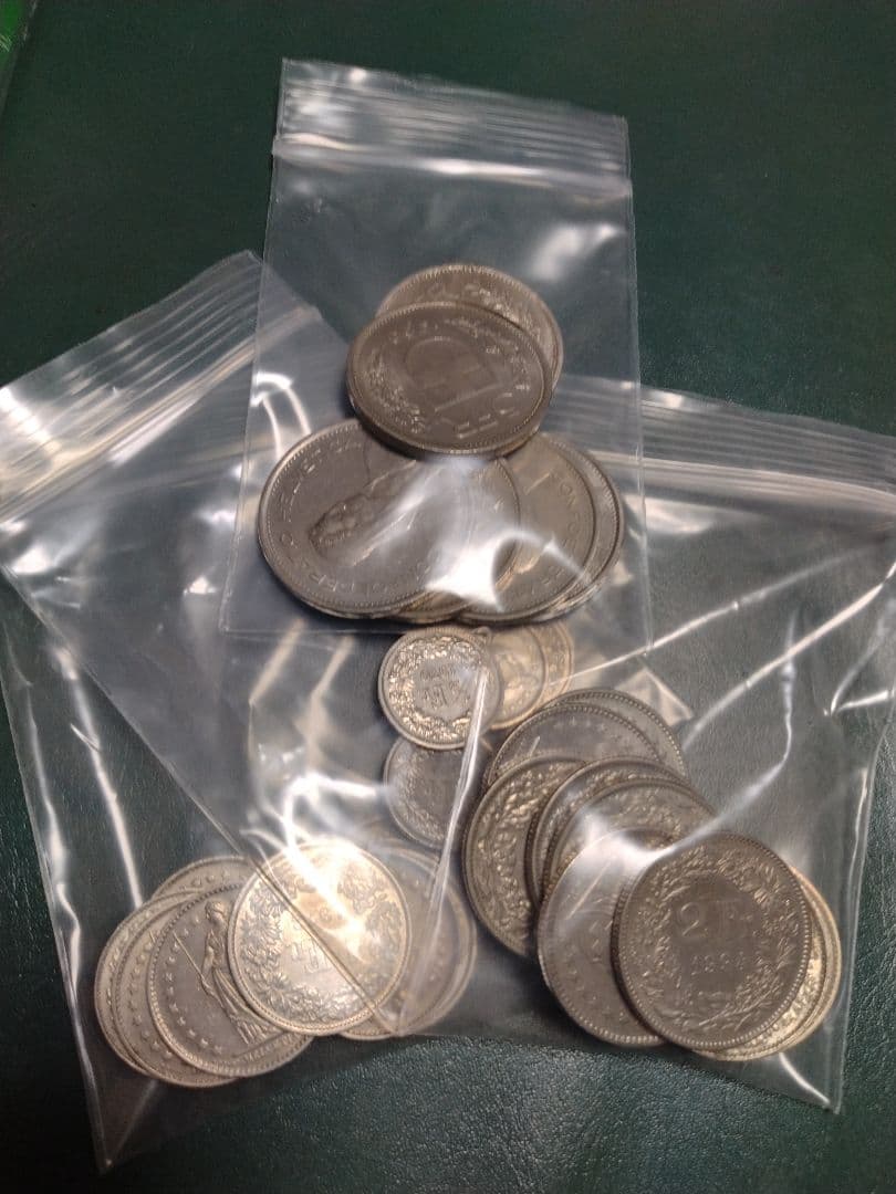 スイスの　28枚　59フラン