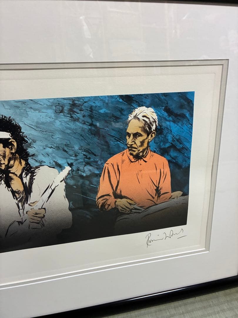 ザ·ローリングストーンズ　リトグラフ　 ロンウッド作