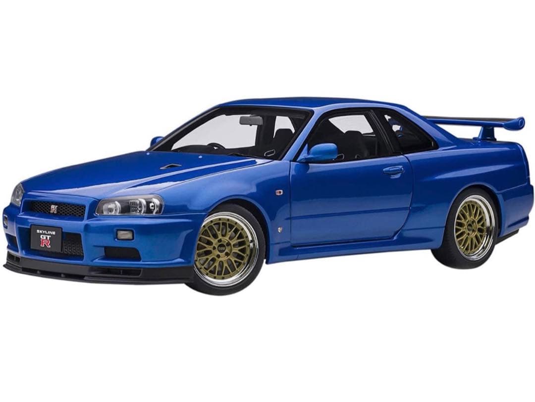 オートアート　日産 スカイライン GT-R （R34） Vスペック II BBS