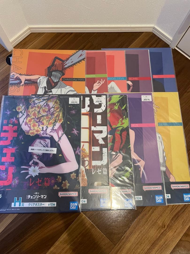 新品 一番くじ 劇場版 『チェンソーマン レゼ篇』 クリアポスター コンプセット