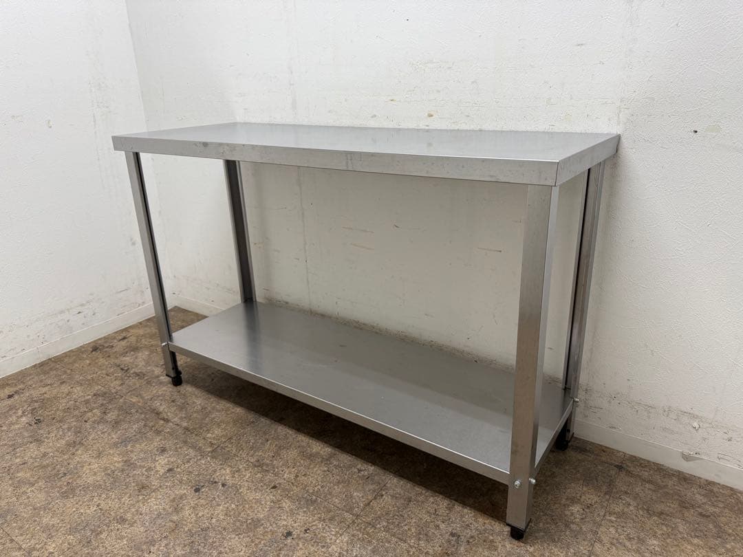 ステンレス　業務用　作業台　厨房　飲食店　W１２００ｘD４５０ｘH８００ｍｍ