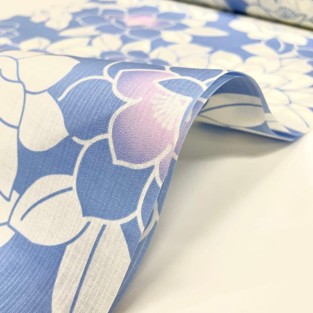 渋い水色 ゆかた 浴衣 大人 女性用 反物