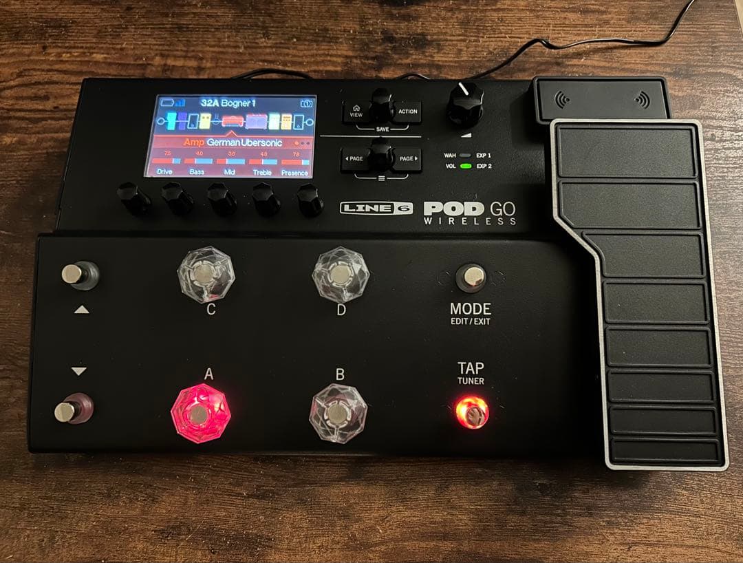 【美品】LINE6 POD GO wireless マルチエフェクター