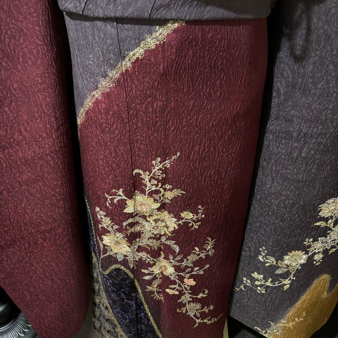 美品　染分け　刺繍　金彩　逸品　珍品　振袖　フルセット 振り袖